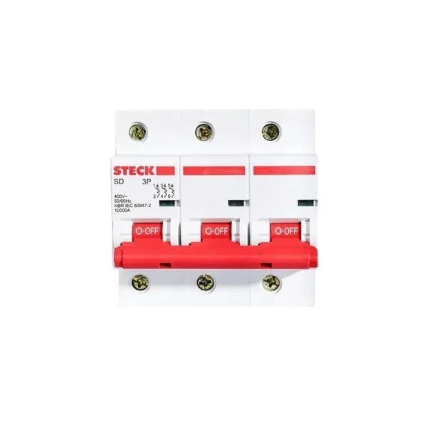 Disjuntor 3P 63A C 3Ka 230V Sdd63C63